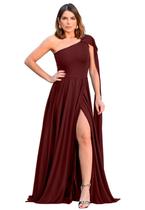 Vestido Longo Capa Festa Elegante Social