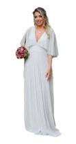 Vestido Longo Casamento Civil Noivas Elegante Casual Off