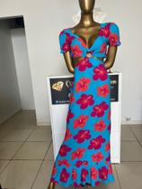 Vestido Longo Casamento, Festa, Madrinha com Estampa Exclusiva Veste 38/40 Outlet Vida Fashion Vestido Longo Casamento, Festa, Madrinha com Estampa Exclusiva Veste 38/40 Outlet Vida Fashion