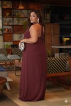 Vestido Longo Casamento Formatura Feminino Plus Size Costas Nuas Candy Colors Tons Pastéis