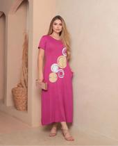 Vestido Longo Casual Fashion Ruby Moda Basica Fashion Vestido Longo Casual Fashion Ruby Moda Basica Fashion