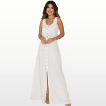 Vestido Longo Casual Tendência Da Moda Feminina Elegante