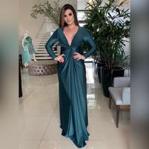 Vestido Longo Cirre Verde 62 Vestido Longo Cirre Verde 62