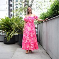 Vestido longo com bojo de mangas sigana Vestido longo com bojo de mangas sigana