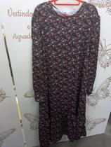 Vestido longo com estampa floral