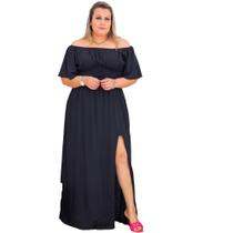 Vestido Longo com fenda lateral