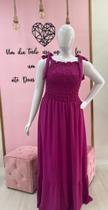 Vestido longo com lastex no busco fúcsia tamanho58 Vestido longo com lastex no busco fúcsia tamanho58