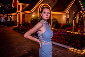 Vestido longo com Renda