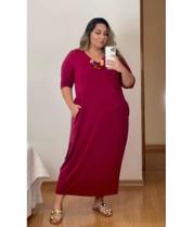 Vestido Longo Comfy Andrea Plus Size Vestido Longo Comfy Andrea Plus Size