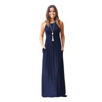 Vestido Longo Costa Nadador malha Viscolycra confortavel ve 116
