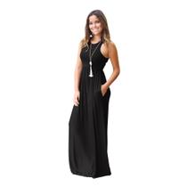 Vestido Longo Costa Nadador malha Viscolycra confortavel ve 116