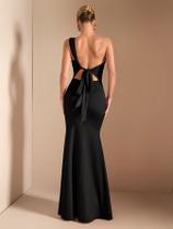VESTIDO LONGO COSTAS ABERTA COM AMARRAÇÃO EM SUPLEX Cor:PretoTamanho:G VESTIDO LONGO COSTAS ABERTA COM AMARRAÇÃO EM SUPLEX Cor:PretoTamanho:G