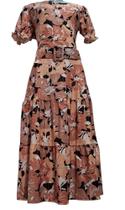 Vestido longo crepe acompanha cinto moda evangélica, vestido casual básico Alta elegância