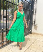 Vestido longo de alca