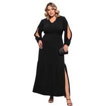 Vestido Longo de Festa Casamento Plus Size Linha Premium