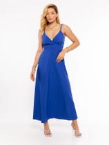Vestido Longo de Festa com Laço Ves001 Elegante Confortável e Atemporal Tecido Leve Vestido Longo de Festa com Laço Ves001 Elegante Confortável e Atemporal Tecido Leve