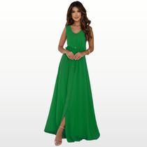 Vestido Longo De Festa Elegante Casamento Formaturas Madrinha Vestido Longo De Festa Elegante Casamento Formaturas Madrinha
