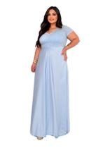 Vestido Longo de Festa Plus Size