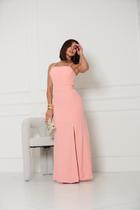 Vestido longo de laço móvel feminino costa fechado com zíper invisível e bojo moda elegante lançamento