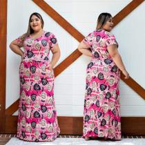 Vestido longo de malha tamanho único P ao GG