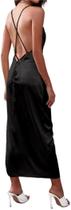 Vestido longo de praia feminino com decote em V, bandagem, túnica sexy, moda Vestido longo de praia feminino com decote em V, bandagem, túnica sexy, moda