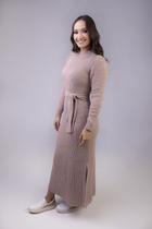 Vestido Longo de Tricô em Mousse