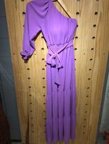Vestido longo de um ombro só
