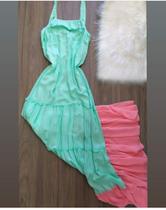 Vestido longo de viscose Vestido longo de viscose