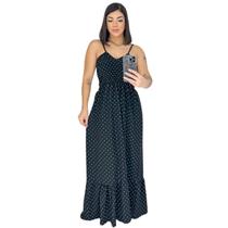 Vestido Longo Decotado Drapeado no Busto
