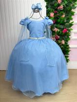 Vestido Longo Diamante Azul Bebê da Banana Club Vestido Longo Diamante Azul Bebê da Banana Club