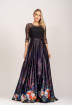 Vestido Longo Dkreling Meia Manga Estampado Tamanho M Vestido Longo Dkreling Meia Manga Estampado Tamanho M