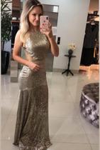 Vestido Longo Dourado