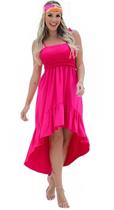 Vestido Longo Elastex Alça Feminino Cauda Com bojo Amarração Vestido Longo Elastex Alça Feminino Cauda Com bojo Amarração