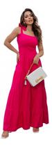 Vestido Longo Elastex Nas Costas Forro Amarração Ombro Vestido Longo Elastex Nas Costas Forro Amarração Ombro