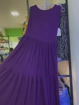 Vestido Longo em malha canelada - CACTUS MODA K