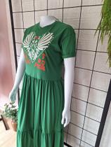 Vestido longo em malha de algodao Vestido longo em malha de algodao