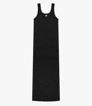 Vestido Longo em Ribana Rovitex Preto Vestido Longo em Ribana Rovitex Preto