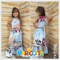 Vestido longo em viscose 8 anos estampas diversas Vestido longo em viscose 8 anos estampas diversas