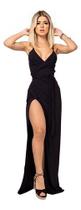 Vestido Longo Envelope Estampado Alcinha Feminino Transpassa Vestido Longo Envelope Estampado Alcinha Feminino Transpassa