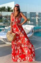 Vestido Longo Estampado Blogueira Papilloo Vestido Longo Estampado Blogueira Papilloo