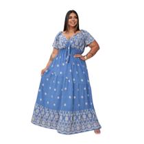 Vestido Longo Estampado Em Duna 5 Geração No G1 G2 G3 E G4