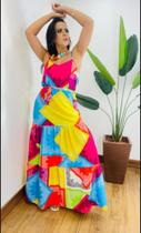 Vestido longo estampado Vestido longo estampado