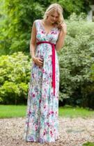 Vestido longo estampado