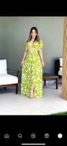 Vestido longo estampado