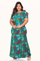 Vestido longo estampado