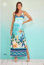 Vestido longo estampado tamanho 42