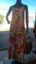 Vestido longo estampado tamanho unico