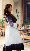 Vestido longo estilo camponesa Vestido longo estilo camponesa