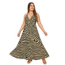 Vestido Longo Estilo Indiano Vih Triny Lenço Decote e Costas Aberta Vestido Longo Estilo Indiano Vih Triny Lenço Decote e Costas Aberta