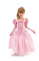 Vestido Longo Fantasia Infantil Princesa Aurora Luxo Linda Anjo